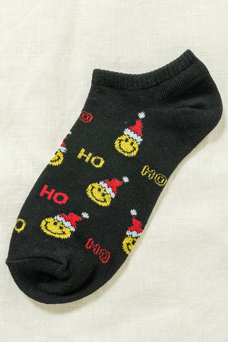 ...SI-27025 Smiley Santa Christmas Socks, 6 Pairs In 1 Pack