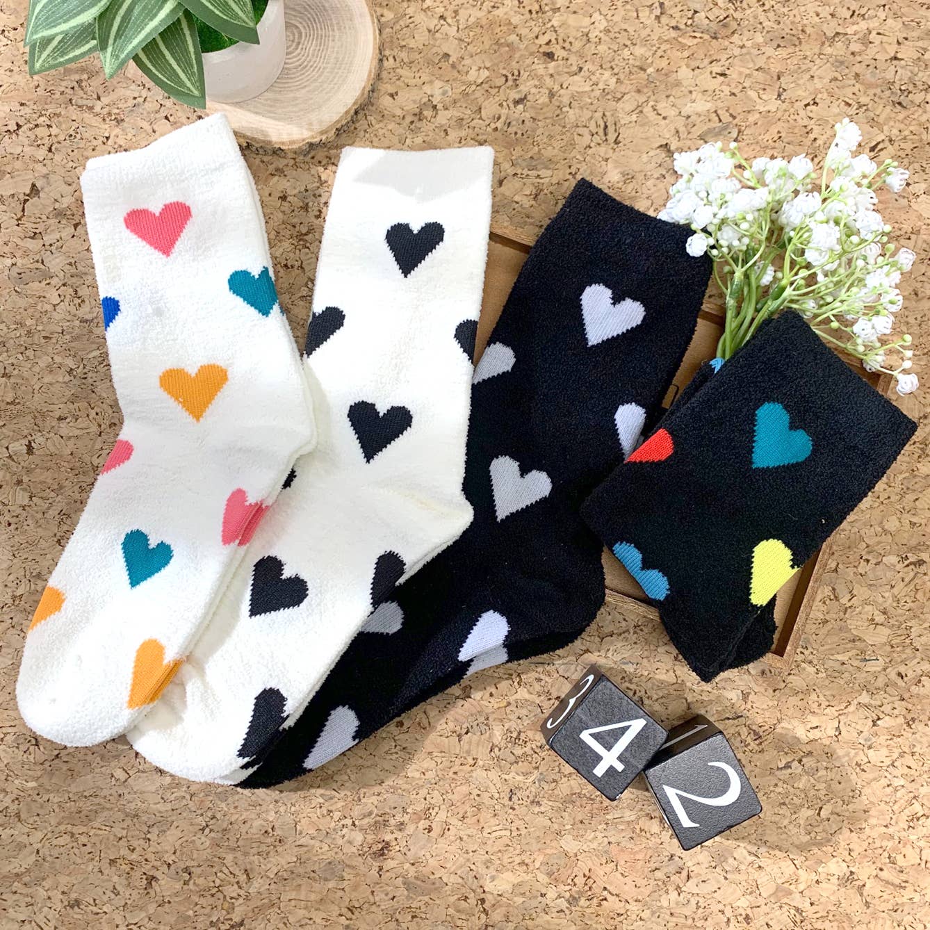 ",,,,, HEART CASUAL SOCKS