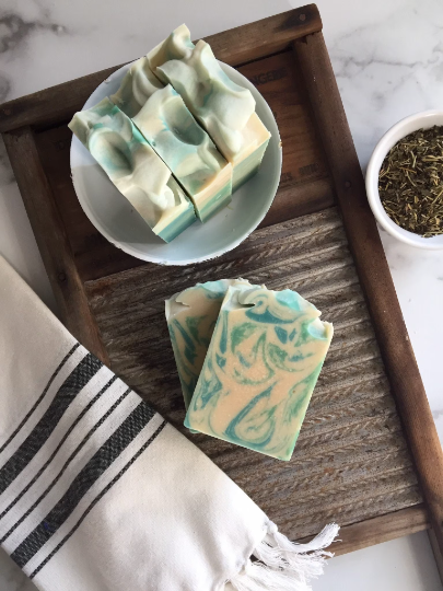 Spearmint Eucalyptus Goat Milk Soap Bar