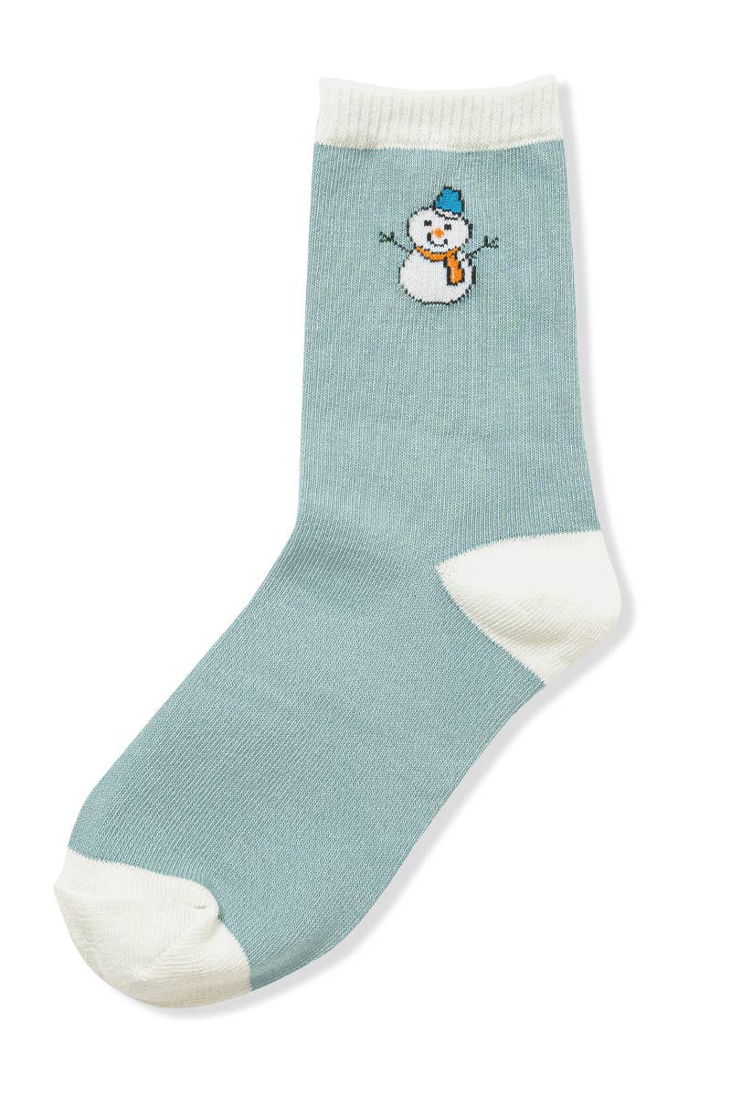 ...SI-27026 Snowman Christmas Socks, 6 Pairs In 1 Pack