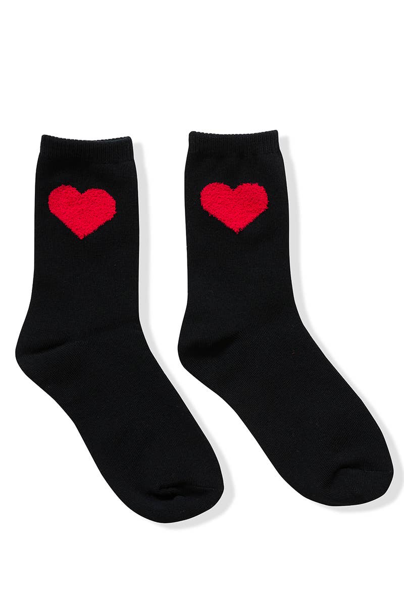 ",.....SI-26013 VALENTINE HEART CREW SOCKS