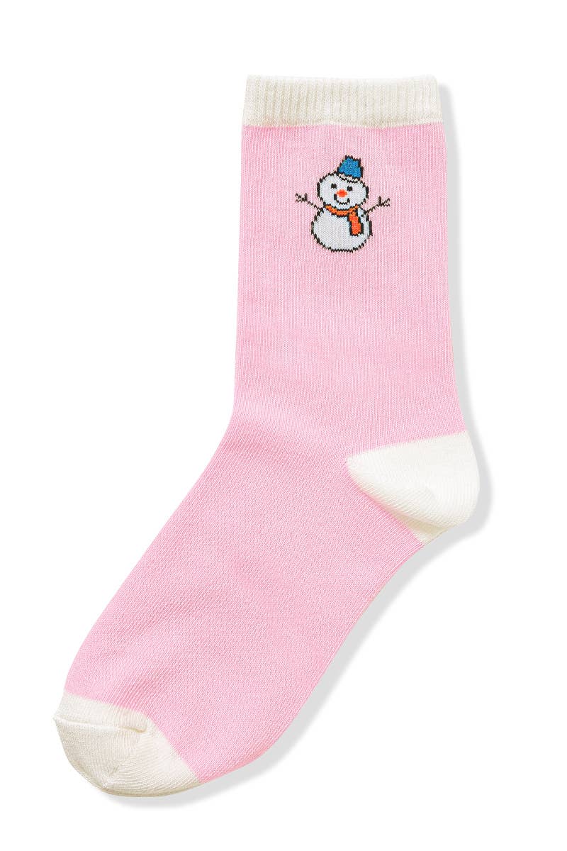 ...SI-27026 Snowman Christmas Socks, 6 Pairs In 1 Pack