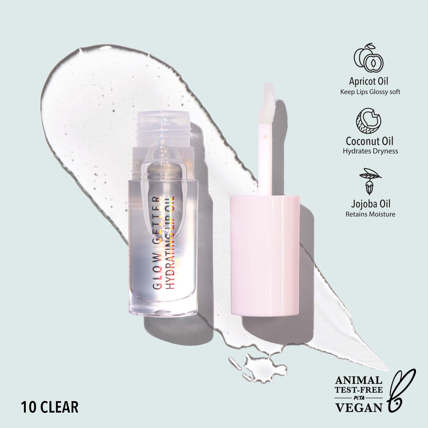 Glow Getter Hydrating Lip Oil (010, Clear)