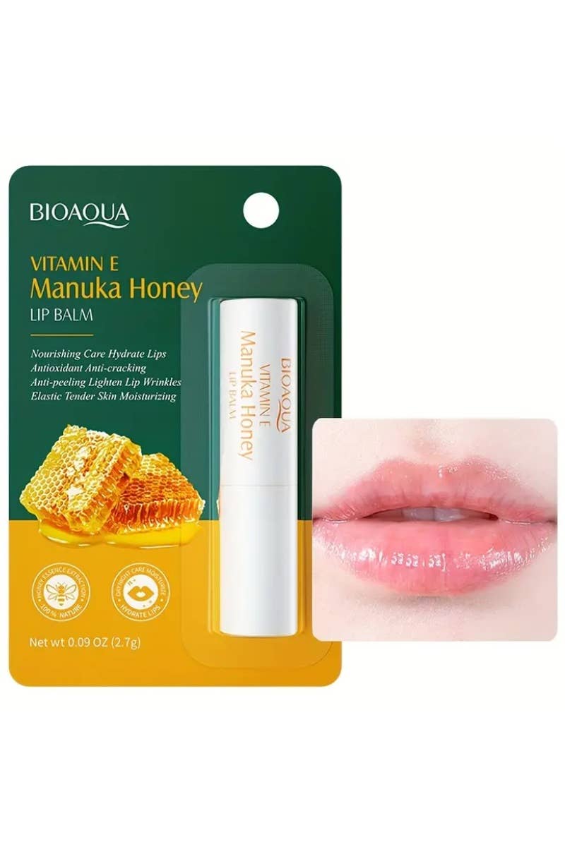 ..SI-26031 Vitamin E Manuka Honey Lip Balm (12pcs Set) Valenti