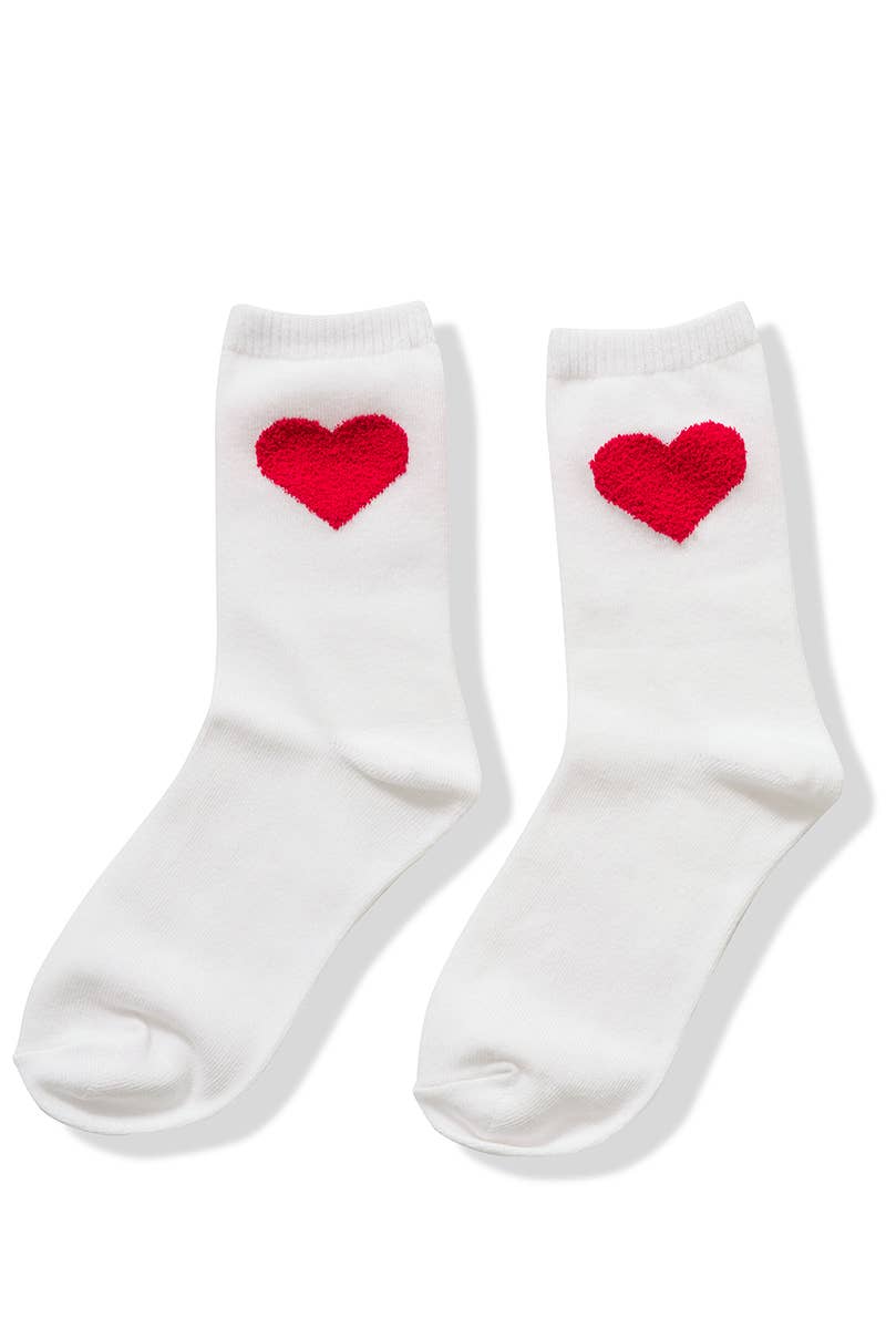 ",.....SI-26013 VALENTINE HEART CREW SOCKS