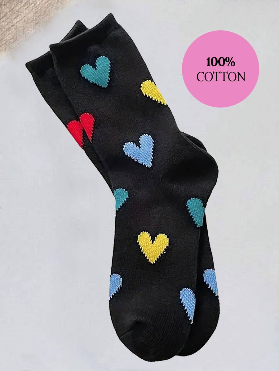 ",,,,, HEART CASUAL SOCKS