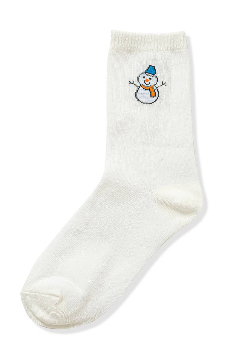 ...SI-27026 Snowman Christmas Socks, 6 Pairs In 1 Pack