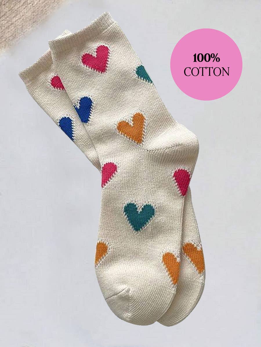 ",,,,, HEART CASUAL SOCKS